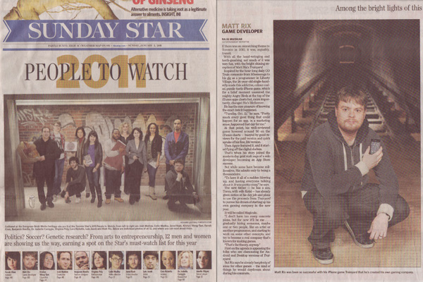 Toronto Star - February 3rd Toronto Star - February 3rd